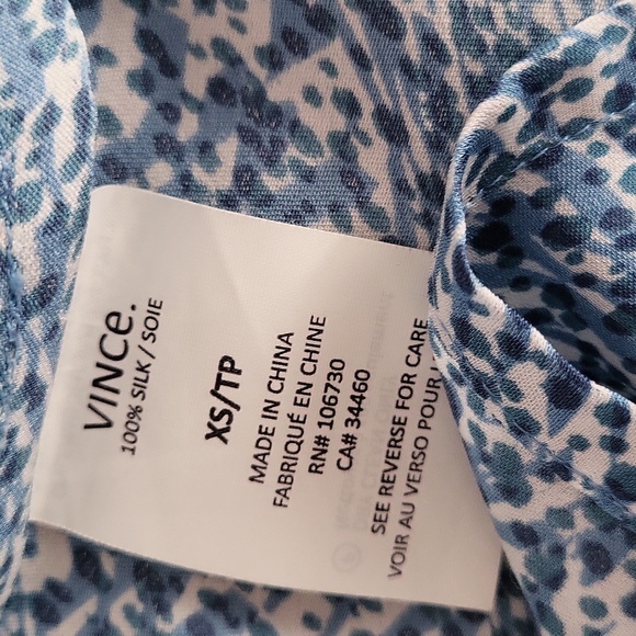 Vince 100%silk Top - Picture 7 of 11